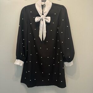 Pearl embellished dress women’s size small